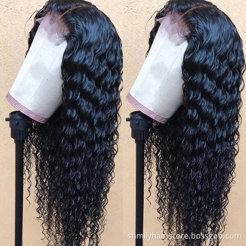 Top Quality Hair Extensions Wigs 180% Density Frontal Lace Wig Glueless Pre plucked Human Hair Front Wig For Black Women